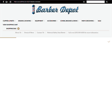 Tablet Screenshot of barberdepots.com